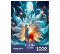 Nine-tailed Fox Jigsaw Puzzles Puzzle for Adults Kids. 1000 Pieces Whimsical Challenge Toy Educational Game Home Decoration for Adults& Kids Age 14 Years Up 38x26cm/1000pcs