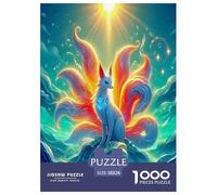 Nine-tailed Fox Jigsaw Puzzles Puzzle for Adults Kids. 1000 Pieces Whimsical Challenge Toy Educational Games Home Decoration for Adults& Kids Age 14 Years Up 38x26cm/1000pcs