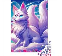 Nine-tailed Fox Jigsaw Puzzles Puzzles for Adults Kids. 1000 Pieces Impossible Challenge Toy Educational Games Home Decoration for Adults& Kids Age 14 Years Up 1000pcs (75x50cm)