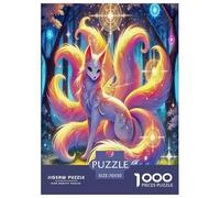 Nine-tailed Fox Jigsaw Puzzles Puzzles for Adults Kids. 1000 Pieces Impossible Challenge Toy Educational Game Home Decoration for Adults& Kids Age 14 Years Up 70x50cm/1000pcs