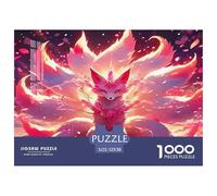 Nine-tailed Fox Jigsaw Puzzles Puzzles for Adults Kids. 1000 Pieces Impossible Challenge Toy Educational Games Home Decoration for Adults& Kids Age 14 Years Up 52x38cm/1000pcs