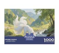 Nine-Tailed Fox Mythology Jigsaw Puzzles Adults Fun 1000 Pieces Animal Toy Intellectual Game Education Game Stress Relief Home Decoration Challenge Educational 38x26cm/1000pcs
