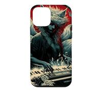 Nine Tailed Fox Pianist Japanese Wave Red Moon Dark Art Case for iPhone 12 mini