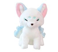 Nine-Tailed Fox Plush, Cute Animals Kitsune Toy Soft Fox Stuffed Animals Pillow,for Children Friends Gifts (Sky Blue)