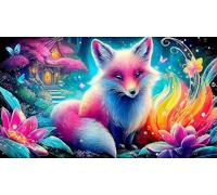 nine-tailed-fox Puzzle for Adults 1000Pc Recycled Paper Educational Games Impossible Hard Difficult Challenging for Wall Decoration and Gifts 38x52cm/1000pcs