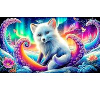nine-tailed-fox Puzzle for Adults Kids 1000 Pieces Challenging Puzzles Fun Present & Activity for Home for Wall Decoration and Gifts 38x52cm/1000pcs