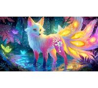 nine-tailed-fox Puzzle for Adults Kids 1000 Pieces Challenging Puzzles Fun Present & Activity for Home for Wall Decoration and Gifts 38x52cm/1000pcs