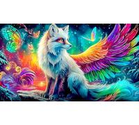 nine-tailed-fox Puzzle for Adults Kids 1000 Pieces Challenging Puzzles Fun Present & Activity for Home for Wall Decoration and Gifts 38x26cm/1000pcs