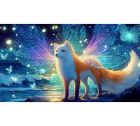 nine-tailed-fox Puzzle Game 1000 Piece Recycled Paper Impossible Hard Difficult Challenging for The Whole for Women, Gifts for Men 38x52cm/1000pcs