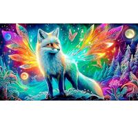 nine-tailed-fox Puzzle Game 1000 Piece Recycled Paper Impossible Hard Difficult Challenging for The Whole for Women, Gifts for Men 38x26cm/1000pcs