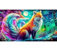 nine-tailed-fox Recycled Paper Puzzle 1000 Pieces Fun and Challenging Family Game Puzzle Game for The Whole for Women, Gifts for Men 38x26cm/1000pcs