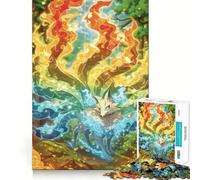 Nine-Tailed Fox Spirit Jigsaw Puzzles for Adults1000 Pieces Mind Puzzle Cozy Relax Image Assembly (38x52cm)