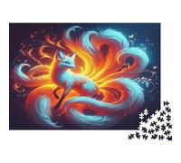Nine-tailed Fox1000 Pieces Jigsaw Puzzles for Adults Educational Games FantasyFun And Challenging for Home Decoration Great Gift Idea70x50cm/1000pcs