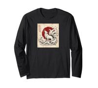 Nine-Tailed Kitsune Kaiju Spirit Fox Awakens Long Sleeve T-Shirt