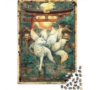 Nine Tails Under The Torii Sunset 1000 Piece Jigsaw Puzzle for Adults, 38x26cm/1000pcs, Screen-Free Activity, Relaxing Indoor Time And Quiet Weekends