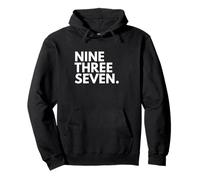 NINE THREE SEVEN Area Code 937 Dayton Ohio Pullover Hoodie