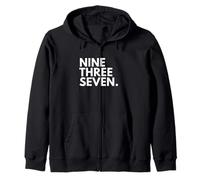 NINE THREE SEVEN Area Code 937 Dayton Ohio Zip Hoodie