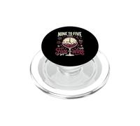 Nine To Five Then Wine Vino Fan Sommelier Red Wine Drinker PopSockets PopGrip for MagSafe