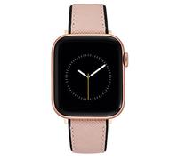 NINE WEST Fashion Strap Band for Apple Watch Secure, Adjustable, Pink/Black/Rose Gold, 42/44/45/Ultra/Ultra 2, Modern