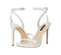 Nine West Footwear Women's Zadie Heeled Sandal, Chic Cream, 4 UK