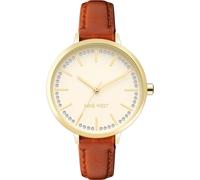 Nine West Nw-2554Chhy 34Mm Quartz Watch In Brown Brown One Size