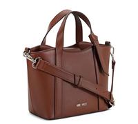 Nine West Ruthie Mini Trap Tote Xbody, Mahogany, Small