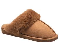 NINE WEST Scuff Slippers For Women, Extra Soft & Comfortable Winter House Shoes, Tan, Small