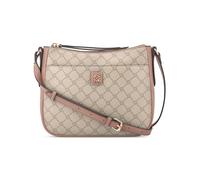 Nine West Women's Anders Crossbody Feed Bag, Travel, Beige Logo Blushing