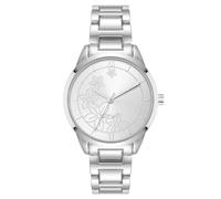 Nine West Women's Floral Dial Bracelet Watch, Silver, NW/3017SVSV