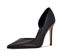 NINE WEST Women's Folowe Pump, Black, 6 UK