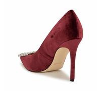 Nine West Women's Franny Pump, Burgundy Velvet 600, 3.5 UK