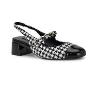 Nine West Women's Geko Pump, Black/White Houndstooth Multi 002, 5.5 UK