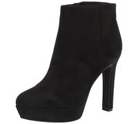 Nine West Women's Glowup2 Ankle Boot, Black Suede, 7.5