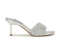 NINE WEST Women's Harbor Heeled Sandal, Silver 040, 6 UK