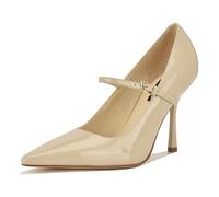 Nine West Womens Jinnie, Ivory Patent 150, 5