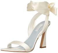 NINE WEST Women's Kelsie Heeled Sandal, Ivory, 6.5 UK
