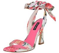 Nine West Women's Kelsie Heeled Sandal, White Summer Blooms Print Multi 145, 6.5 UK