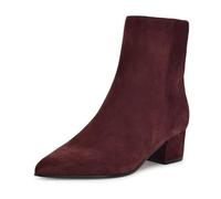Nine West Women's Maribu Ankle Boot, Dark Red Suede 600, 5 UK