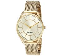 NINE WEST Women's Mesh Bracelet Watch, NW/1922CHGB