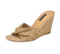 Nine West Women's Nikhil Wedge Sandal, Natural 110, 4.5 UK