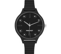 Nine West Women's NW-2563BKBK 36mm Quartz Watch in Black Nine West Black One Size