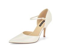 Nine West Womens Pariss, Cream Leather 150, 6