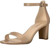 NINE WEST Women's Pruce Heeled Sandal, Natural Leather, 6 UK