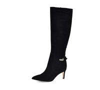 Nine West womens Salla, Black Suede 001, 12