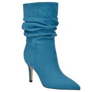 Nine West women's Slouch Mid Calf Boot, Blue 420, 4 UK