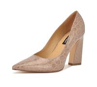 Nine West Women's Tamant Pump, Light Natural Croco Patent 110, 4.5 UK