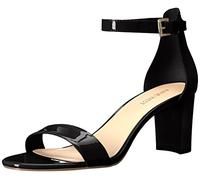 NINE WEST Women's Wnpruce3 Heeled Sandal, Black, 8 UK