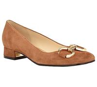 NINE WEST Women's Works Ballet Flat, Tan 101, 4 UK