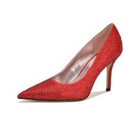 Nine West x Marilyn Monroe Women's Glamor Pump, Red Satin 610, 5.5