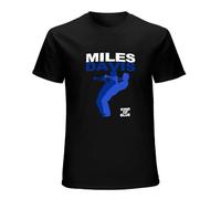 NINEAIR Cult Miles Davis Men's Kind of Blue Short Sleeve T-Shirt Black XXXL